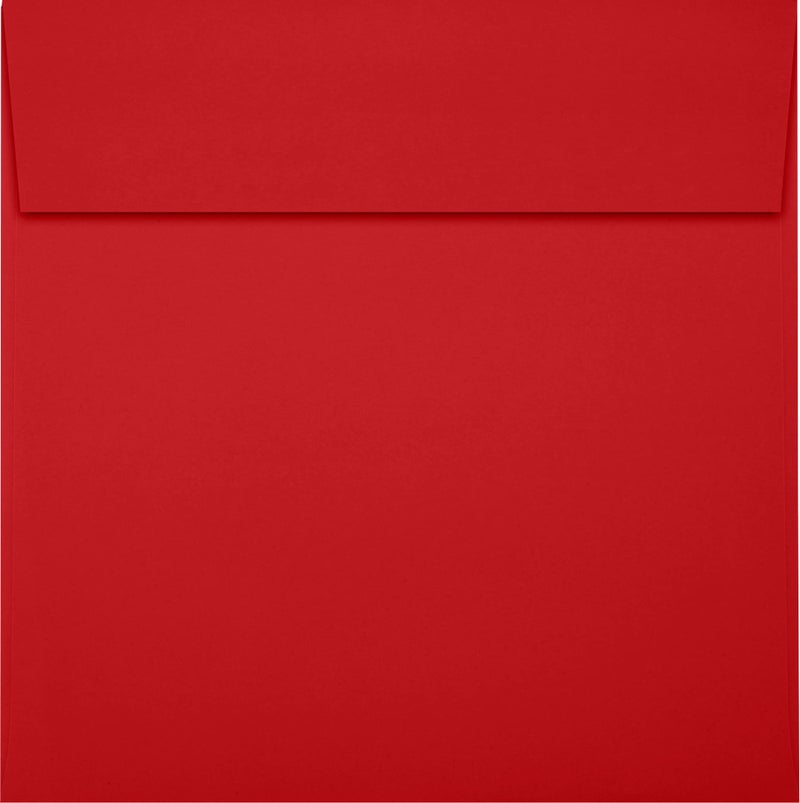 LUXPaper Square Invitation Envelopes | Peel & Press | 5 1/2" x 5 1/2" | Ruby Red | 80lb. Text | 50 Qty - Image 2